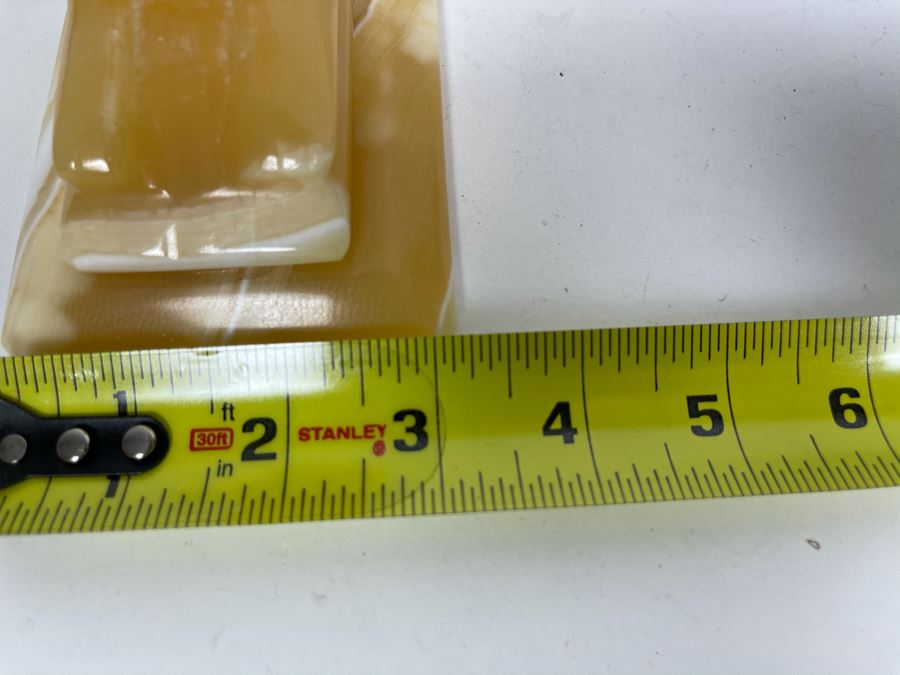 Carved Marble Sphinx Sculpture With Cavity For Light 8W X 3D X 4.5H [Photo 9]