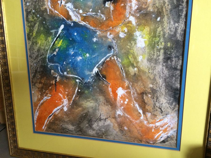 Mixed Media Painting of Woman - Signed Artwork [Photo 3]