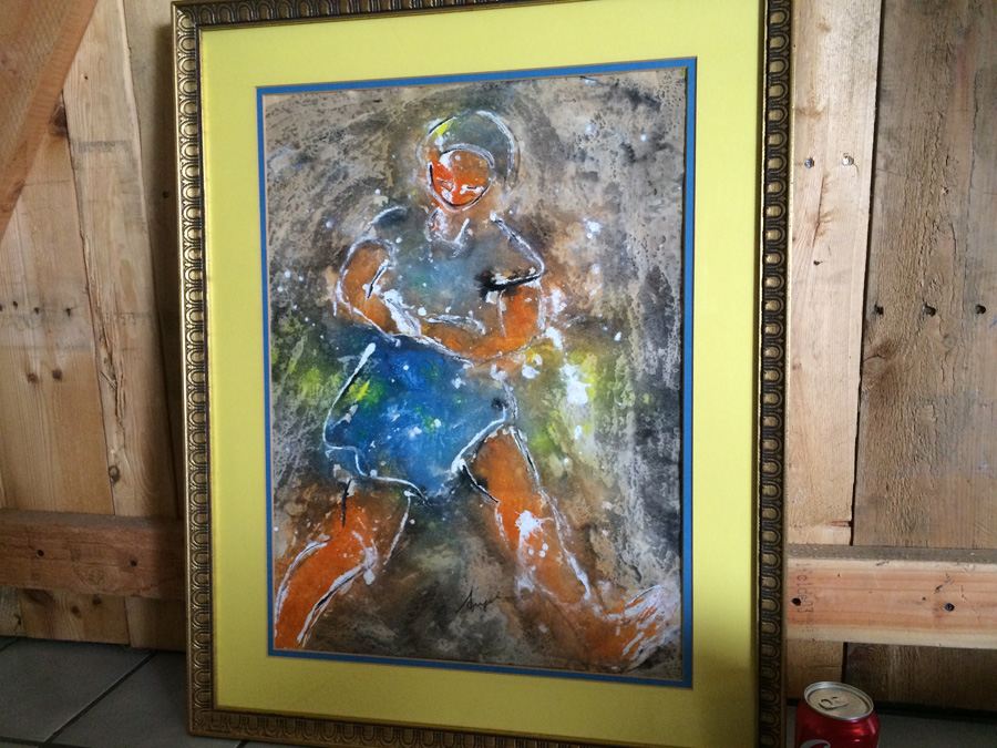 Mixed Media Painting of Woman - Signed Artwork [Photo 8]