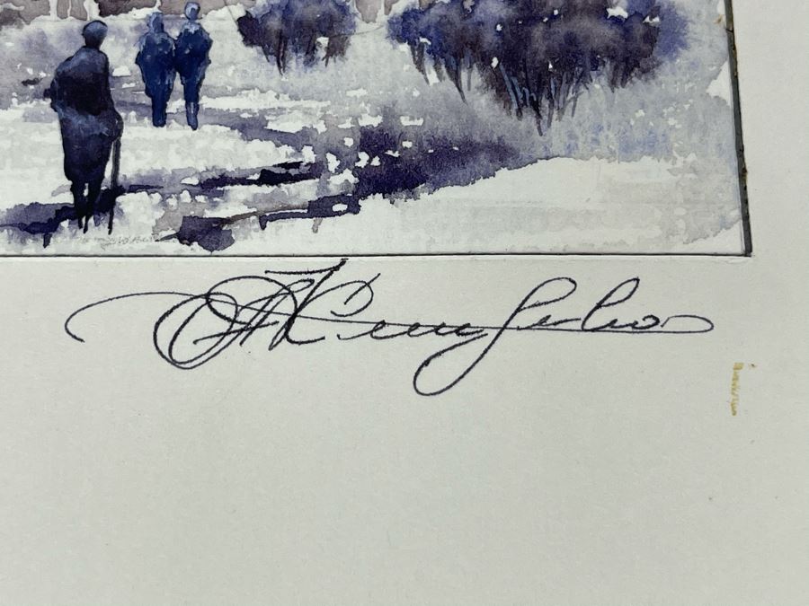 Original Alex Kleschenco Moscow Russian Watercolor Painting Of Pokrov In Suzdal 5' X 4' [Photo 4]