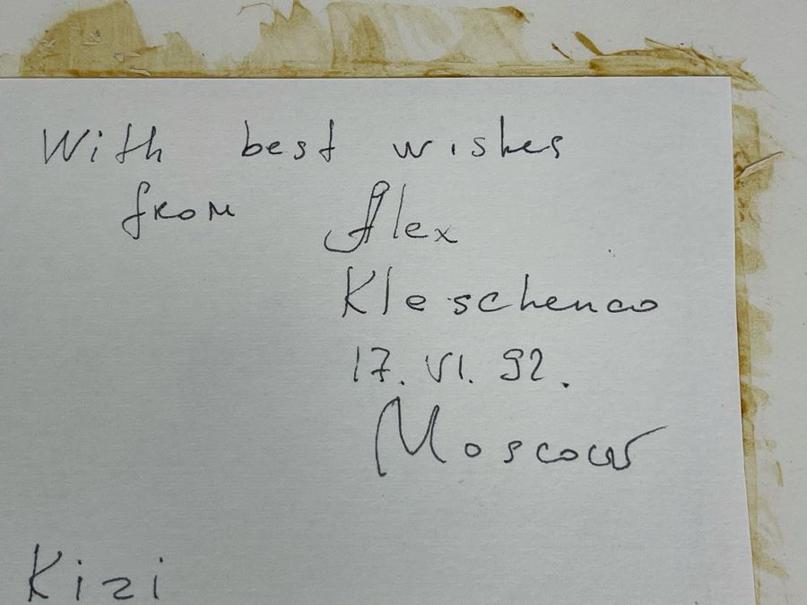 Original Alex Kleschenco Moscow Russian Watercolor Painting Of Kizi North Of Russia 4' X 5' [Photo 10]