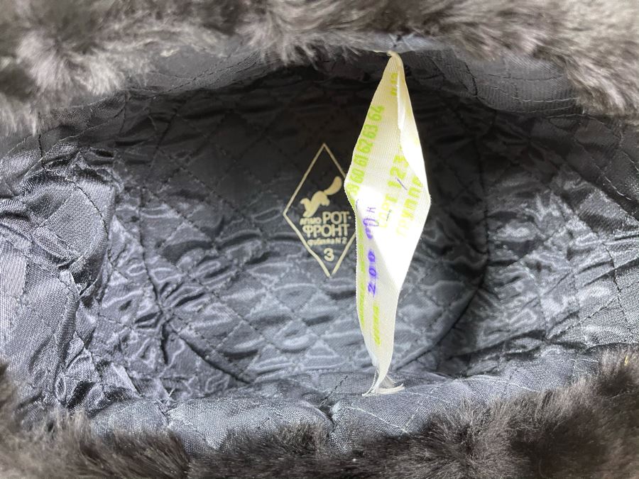 Vintage New With Tags Russian Pot Poht Mink Hat With Soviet Union Hat Pin [Photo 11]