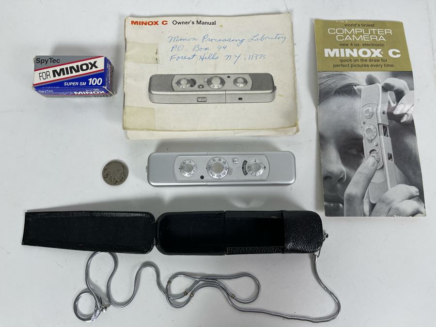 Vintage Minox C Miniature Spy Camera With Film