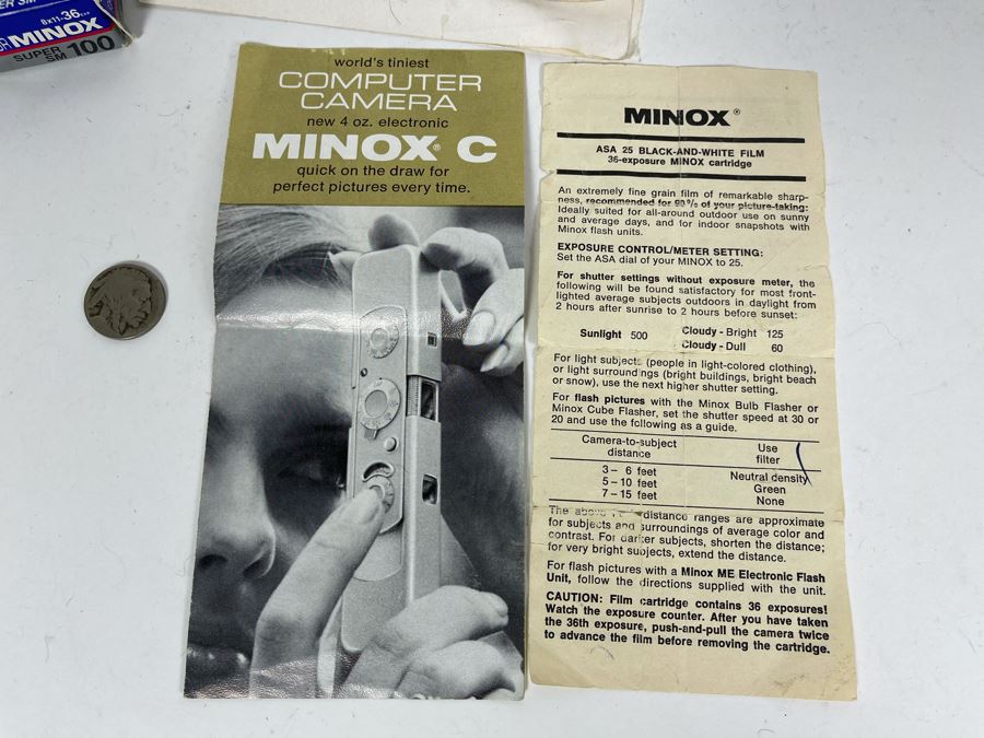 Vintage Minox C Miniature Spy Camera With Film [Photo 10]