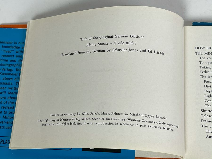 Small Minox Big Pictures Book By Rolf Kasemeier [Photo 5]