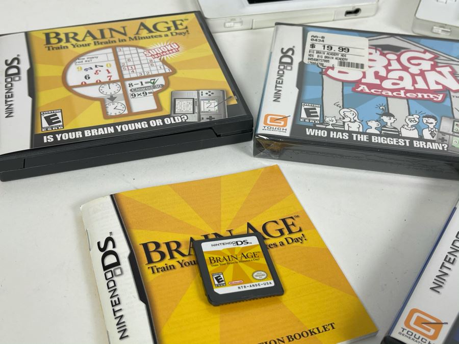 Pair Of Nintendo DS Lites With Various Games Including Brain Age, Sudoku And Sealed Big Brain Academy [Photo 8]