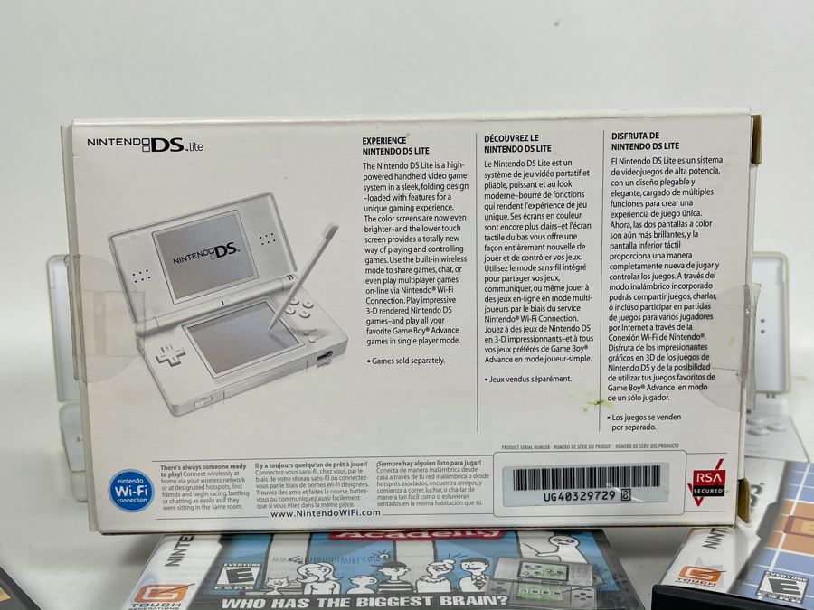 Pair Of Nintendo DS Lites With Various Games Including Brain Age, Sudoku And Sealed Big Brain Academy [Photo 11]