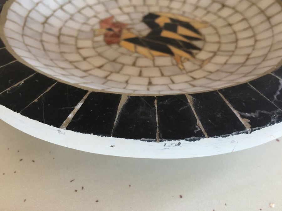 Heidi Mosaics Denmark Mosaic Plate Rooster [Photo 5]