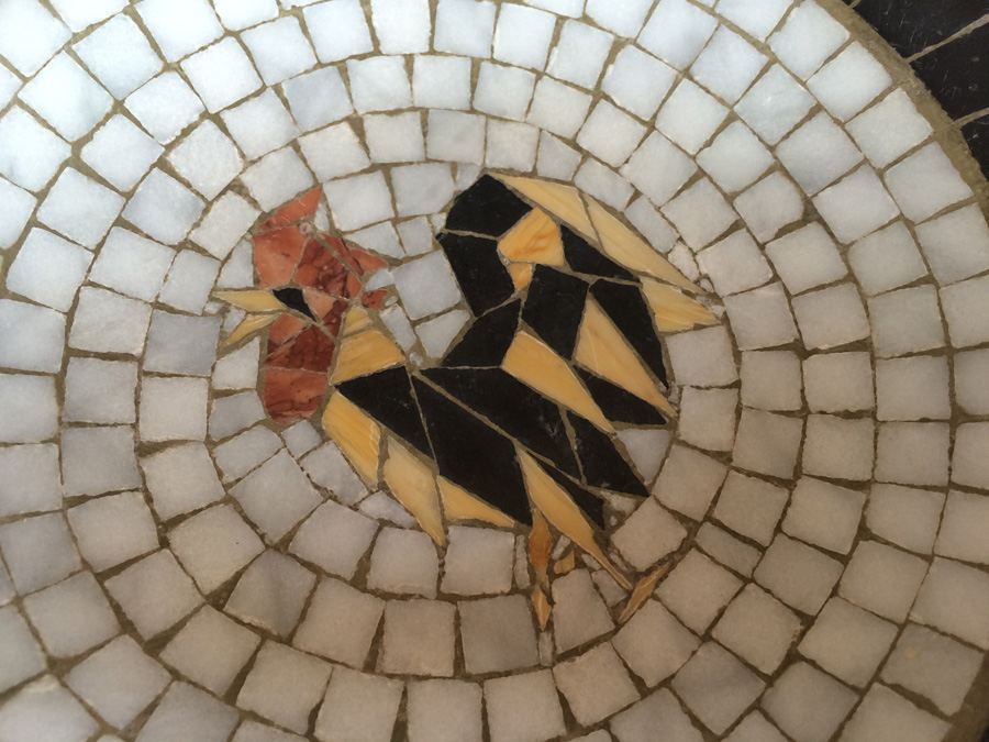 Heidi Mosaics Denmark Mosaic Plate Rooster [Photo 2]