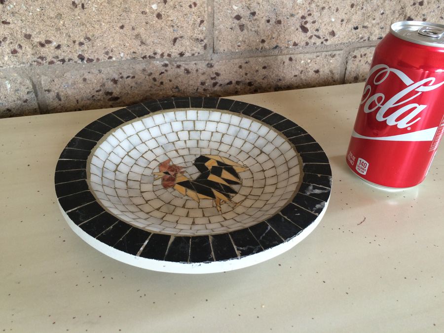 Heidi Mosaics Denmark Mosaic Plate Rooster [Photo 4]