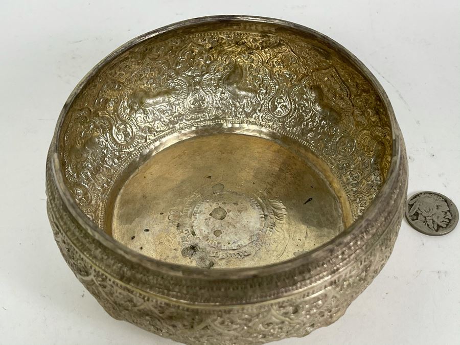 JUST ADDED - Signed Hand Hammered Metal Repose Bowl 145g [Photo 3]