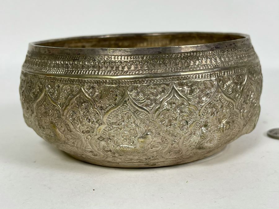 JUST ADDED - Signed Hand Hammered Metal Repose Bowl 145g [Photo 1]