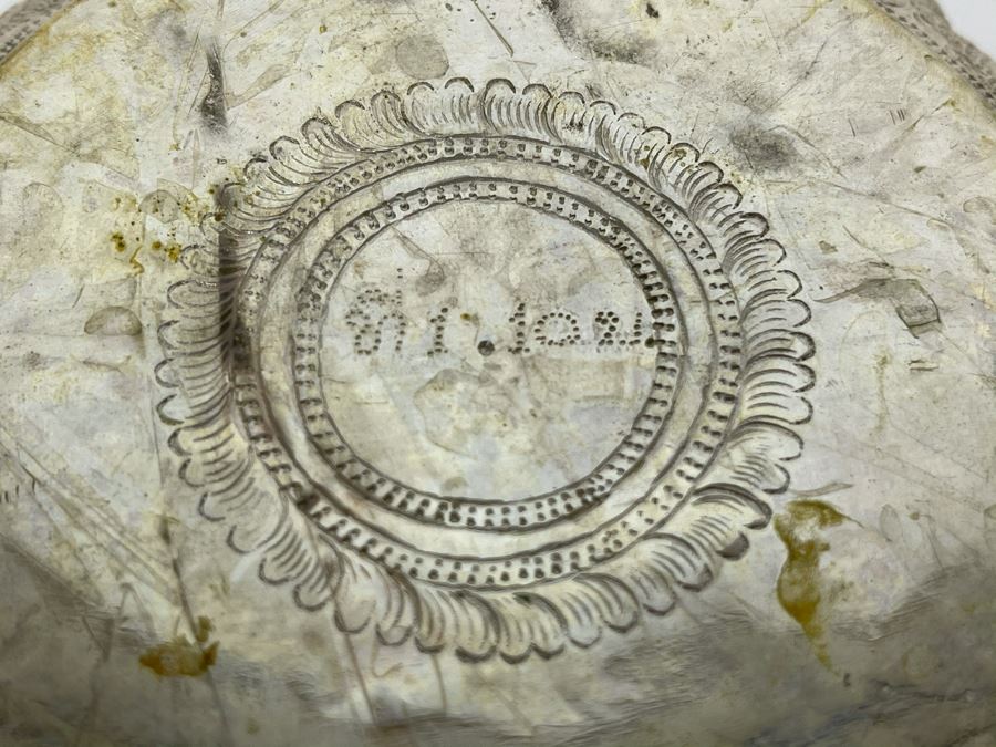 JUST ADDED - Signed Hand Hammered Metal Repose Bowl 145g [Photo 7]