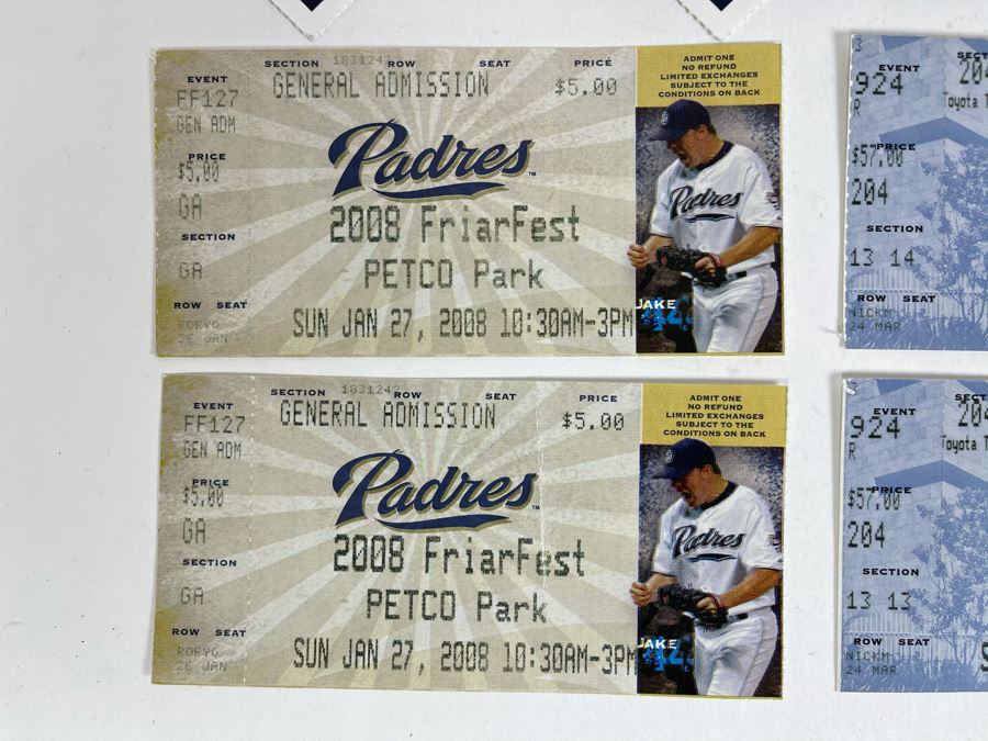 Collection Of Eight San Diego Padres Baseball Tickets Stubs [Photo 7]
