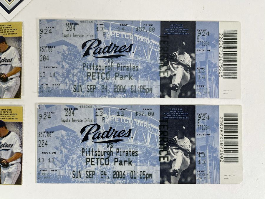 Collection Of Eight San Diego Padres Baseball Tickets Stubs [Photo 6]