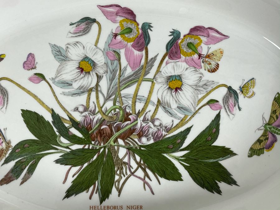 JUST ADDED - The Susan Williams-Ellis Botanic Garden Christmas Rose Oval Platter 14W X 9W [Photo 4]