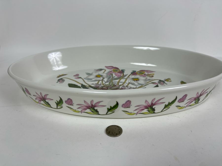 JUST ADDED - The Susan Williams-Ellis Botanic Garden Christmas Rose Oval Platter 14W X 9W [Photo 5]