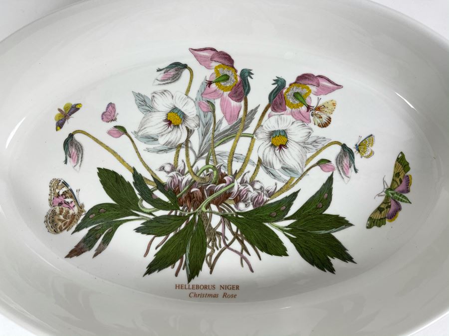 JUST ADDED - The Susan Williams-Ellis Botanic Garden Christmas Rose Oval Platter 14W X 9W [Photo 2]
