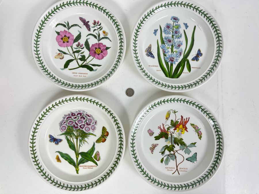 JUST ADDED - Four Susan Williams-Ellis Botanic Garden Portmeirion Plates 8.5R