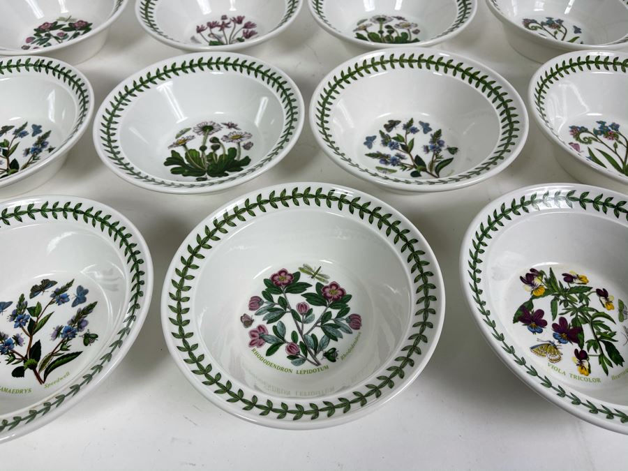 JUST ADDED - Eleven Susan Williams-Ellis Botanic Garden Portmeirion Bowls 6.5R [Photo 3]