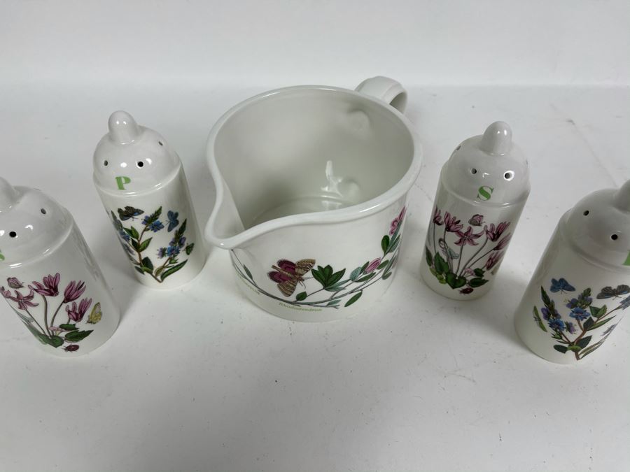 JUST ADDED - Susan Williams-Ellis Botanic Garden Portmeirion Salt And Pepper Shakers And Creamer [Photo 5]