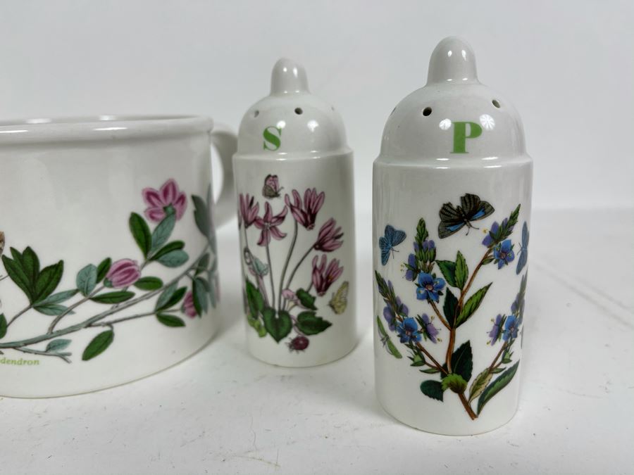 JUST ADDED - Susan Williams-Ellis Botanic Garden Portmeirion Salt And Pepper Shakers And Creamer [Photo 3]