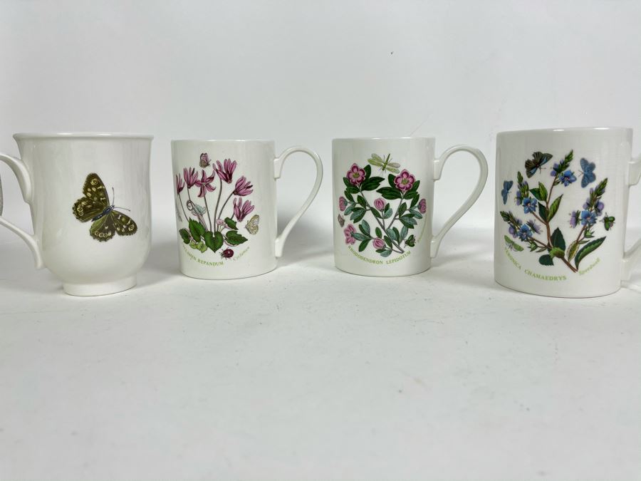 JUST ADDED - Four Susan Williams-Ellis Botanic Garden Portmeirion Coffee Cups