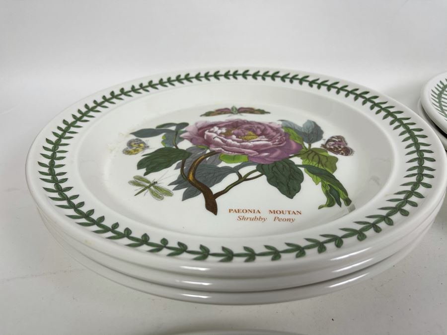 JUST ADDED - Eight Susan Williams-Ellis Botanic Garden Portmeirion Dinner Plates (There Are Duplicates Of Some Plates) 10.5R [Photo 10]