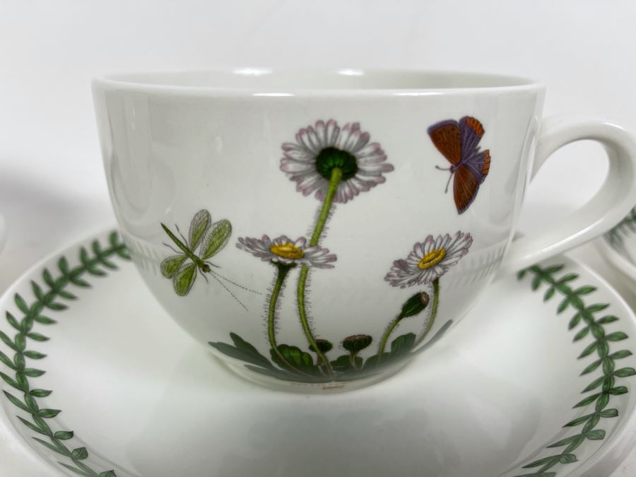 JUST ADDED - Eight Susan Williams-Ellis Botanic Garden Portmeirion Coffee Cups With 8' Saucers [Photo 10]