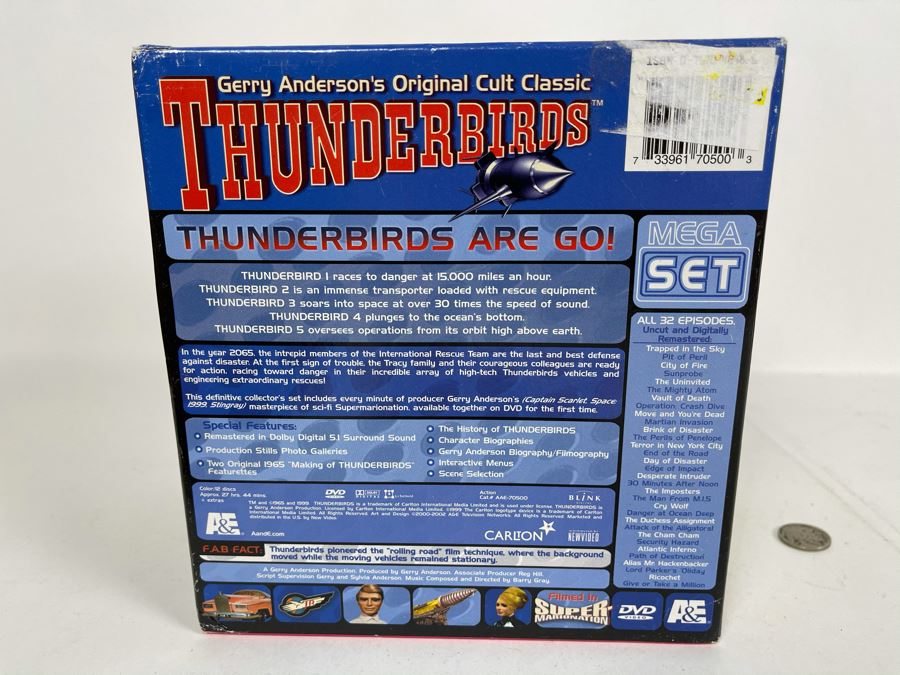 Gerry Anderson's Original Cult Classic Thunderbirds MEGA DVDs Set All 32 Episodes [Photo 7]