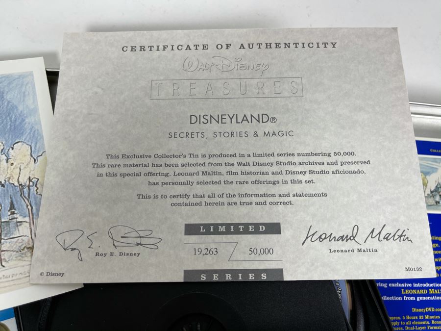 Limited Edition Walt Disney Treasures Disneyland Secrets, Stories & Magic Collector's DVDs Box [Photo 7]