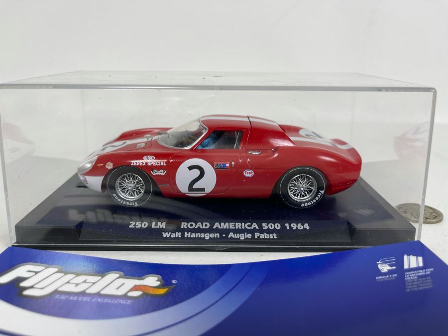 Flyslot 205 LM Road America 500 1964 Walt Hansgen - Augie Pabst No. 2 Slot Car [Photo 2]