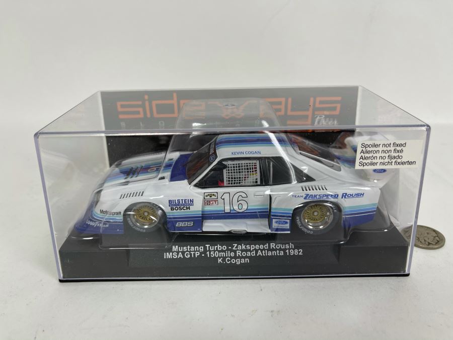 Sideways Racer Slot Cars Mustang Turbo Zakspeed Roush No. 16 Slot Car [Photo 2]