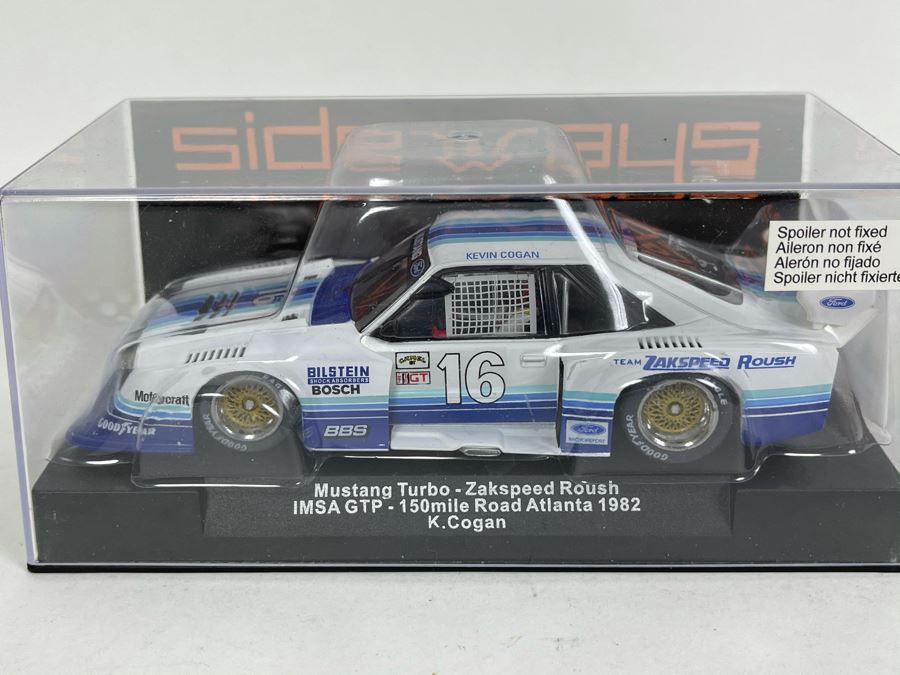 Sideways Racer Slot Cars Mustang Turbo Zakspeed Roush No. 16 Slot Car [Photo 3]