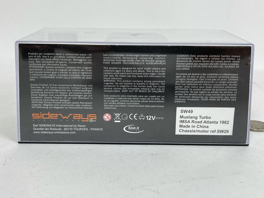 Sideways Racer Slot Cars Mustang Turbo Zakspeed Roush No. 16 Slot Car [Photo 6]