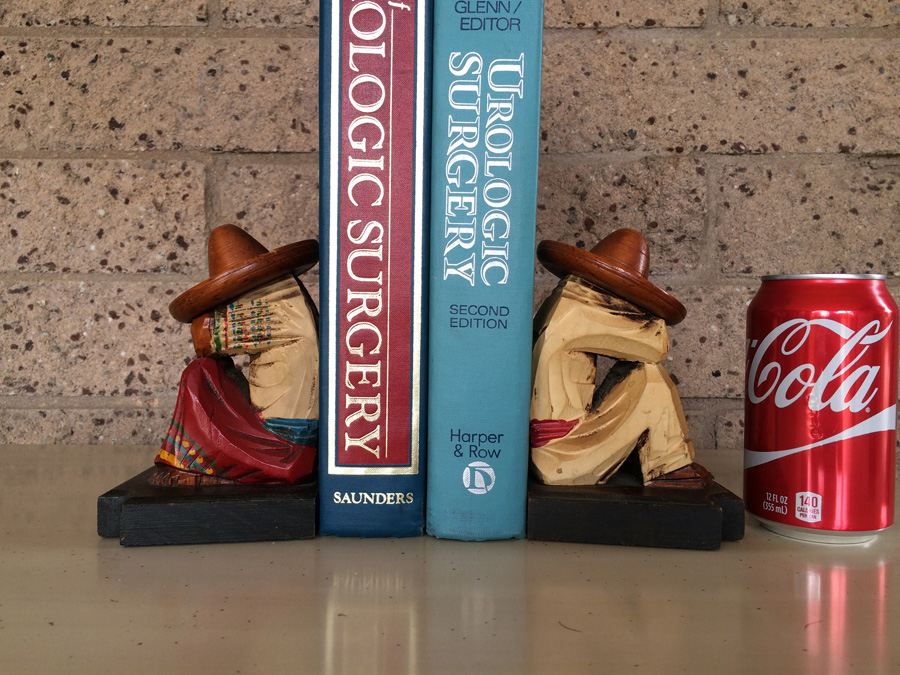 Pair of Wood Carved Bookends [Photo 1]