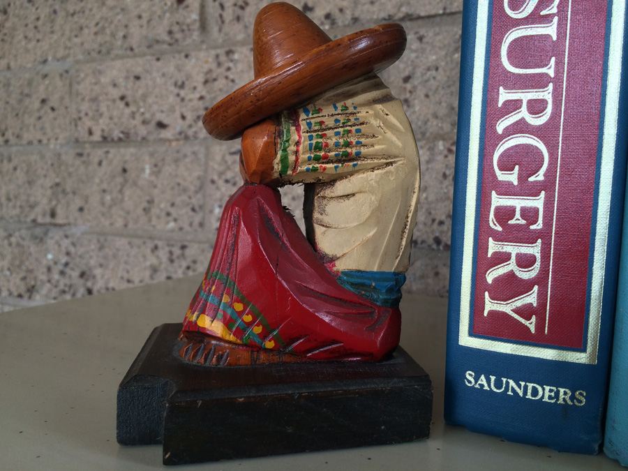 Pair of Wood Carved Bookends [Photo 7]