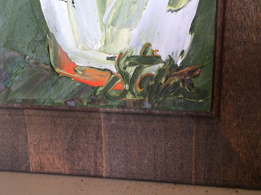 Pair of Mid-Century Flower Oil Paintings [Photo 3]