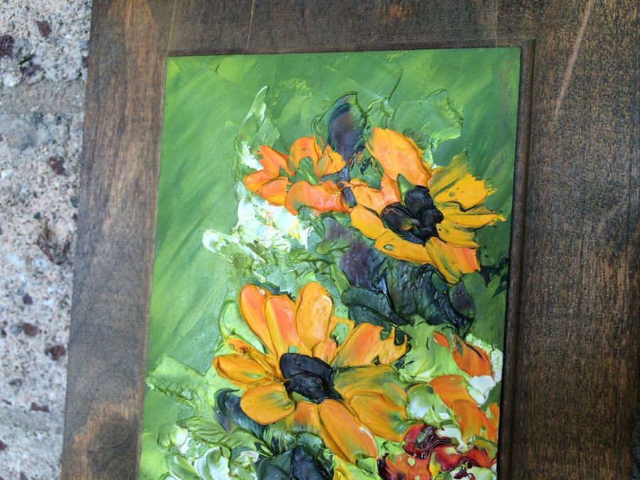 Pair of Mid-Century Flower Oil Paintings [Photo 6]