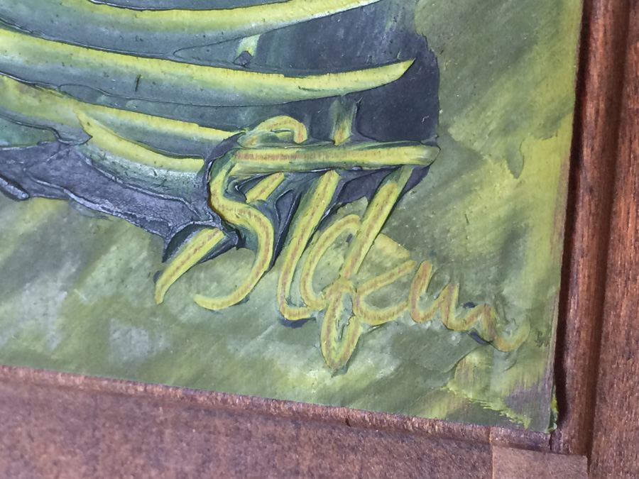 Pair of Mid-Century Flower Oil Paintings [Photo 9]