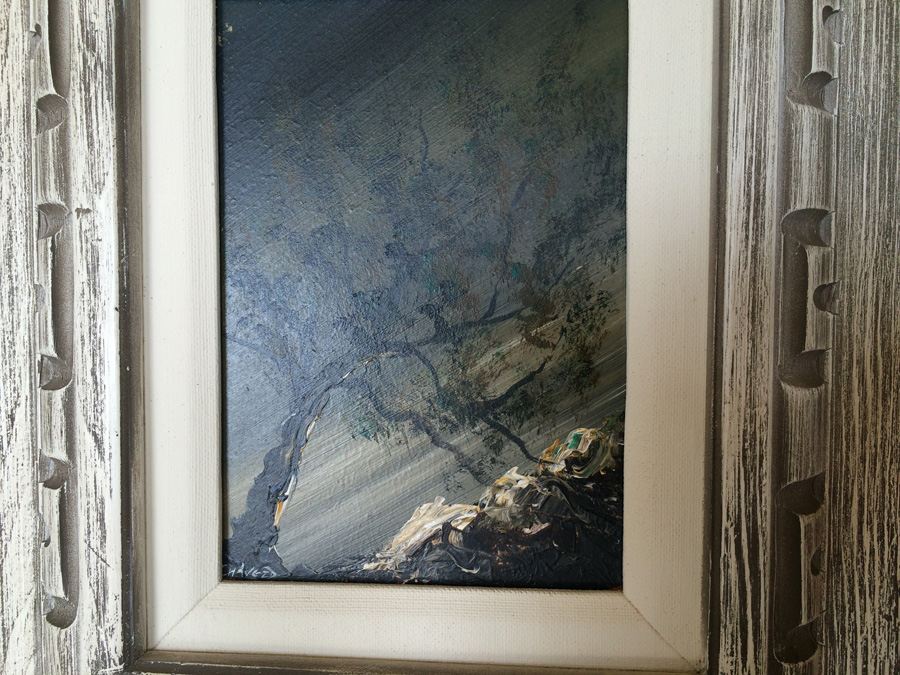 Original Oil Painting of Tree on Board - Signed [Photo 4]