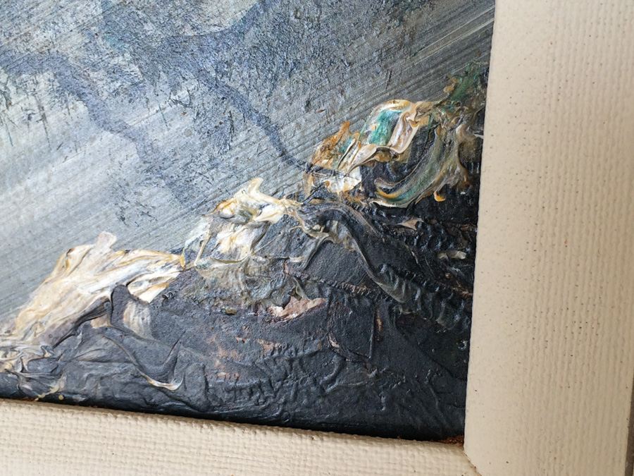 Original Oil Painting of Tree on Board - Signed [Photo 2]