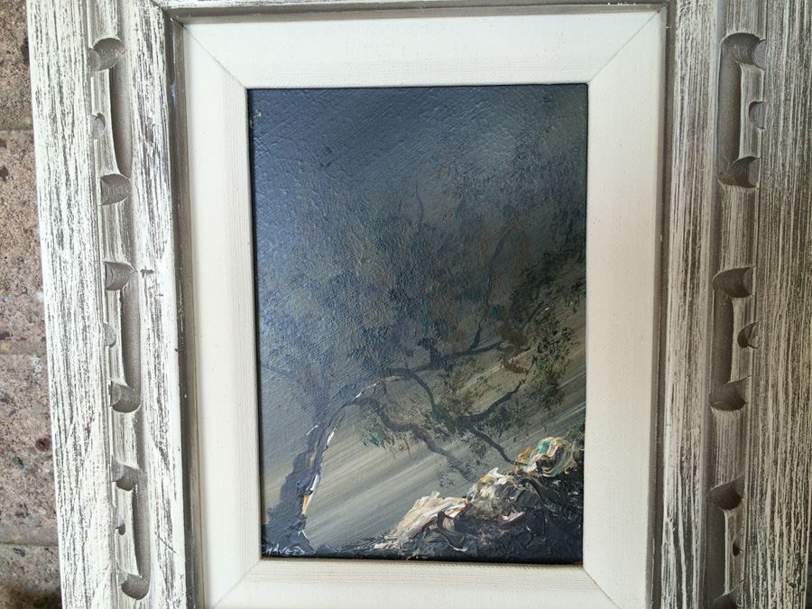 Original Oil Painting of Tree on Board - Signed [Photo 8]