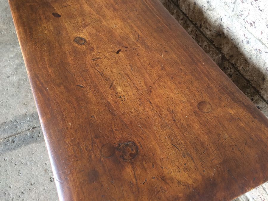 Primitive Pine Wooden Bench [Photo 7]