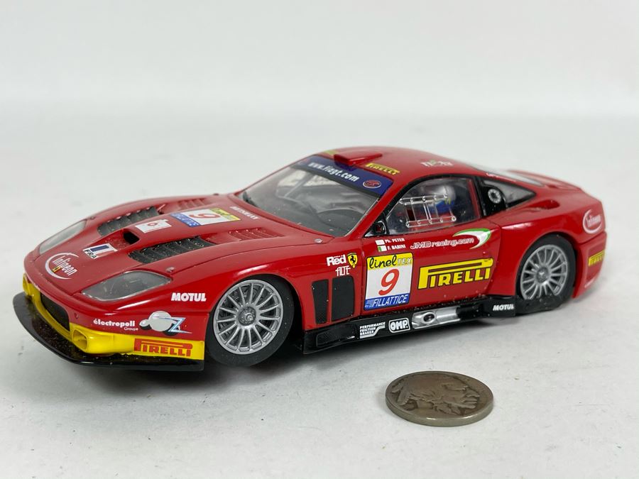 Carrera Evolution Ferrari 575 GTC No. 9 Slot Car [Photo 1]