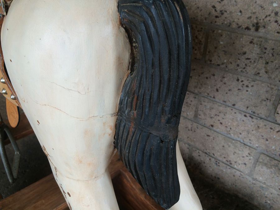 Carved Wooden Painted Rocking Horse [Photo 10]