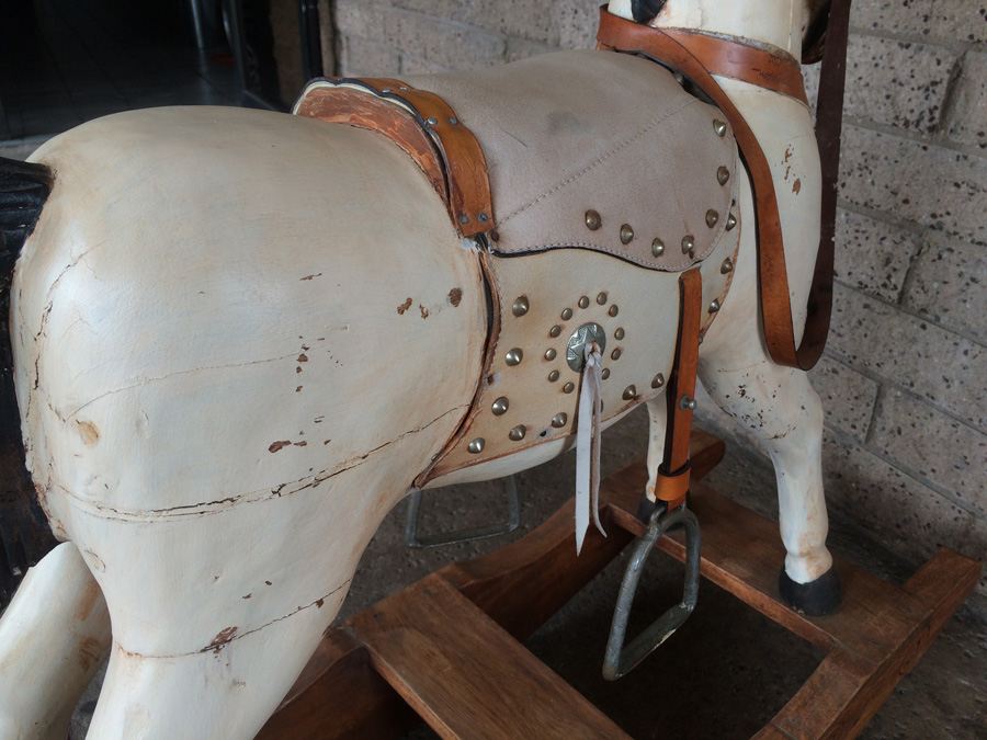 Carved Wooden Painted Rocking Horse [Photo 13]