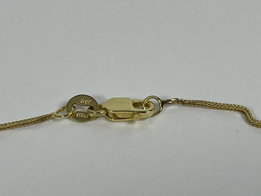 14K Gold 15' Chain Necklace 1.3g [Photo 7]