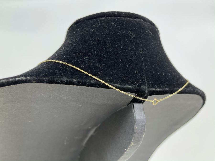 14K Gold 19' Chain Necklace 0.9g [Photo 5]