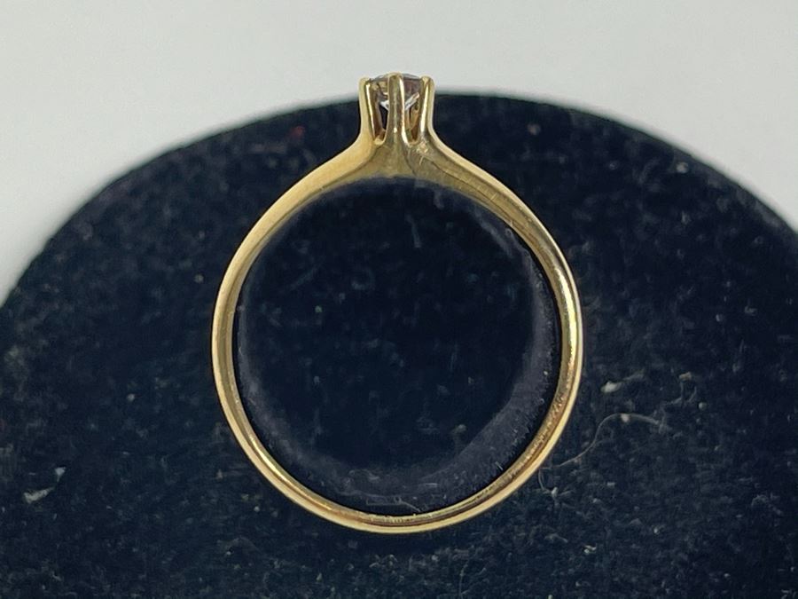 14K Gold CZ Ring Size 5.25 1.7g [Photo 7]